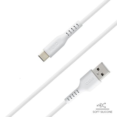 6. SBS TECABLEMICROC15W USB-A – USB-C-Kabel 1,5 m – Weiß
