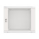 6. Lanberg WF01-6409-10S einteiliger Schrank (9 HE; 500 mm / 600 mm / 450 mm; Wandmontage; Glas; 19 Zoll; grau)