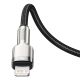 7. Baseus Cafule Series Metal Data USB-C / Lightning 20W PD-Kabel 1 m - Schwarz