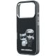 6. Karl Lagerfeld IML Karl&Choupette Bodies Sketch Print MagSafe Hülle für iPhone 17 Pro / 18 Pro - Schwarz