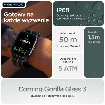 17. Motorola Moto Watch Fit 44 mm Trekking Green Smartwatch