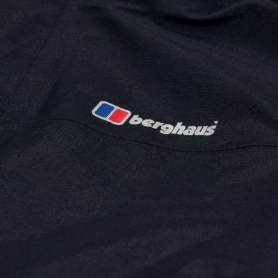 4. Berghaus Hillwalker InterActive Shell Damenjacke mit Membran, Größe S, Schwarz