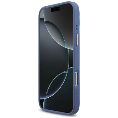 5. Guess 4G Big 4G Classic Logo Big Strap Metal Buttons Hülle für iPhone 18 Pro Max / 17 Pro Max – blau