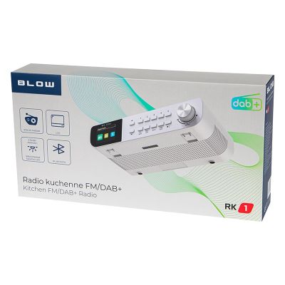 5. BLOW KÜCHENRADIO FM/DAB+ RK1 WEISS