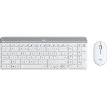 Logitech MK470 Tastatur und Maus inklusive, universelle RF-Funktastatur, QWERTZ-Tastatur, deutsche Tastatur, weiße Tastatur
