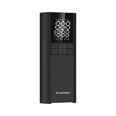 4. Wozinsky WPEP-8000 Kompressor, elektrische Pumpe, 8000-mAh-Powerbank, Taschenlampe – schwarz