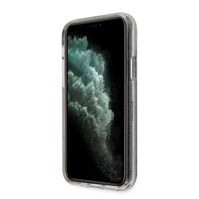 6. Guess GUHCN58PCGLSI iPhone 11 Pro Silber/Silber Hartschale Glitter