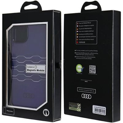 7. Audi IML MagSafe Hülle für iPhone 15 Plus / 14 Plus - blau