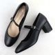 5. Schwarze Sergio Leone PB176 Pumps mit niedrigem Absatz und Riemen