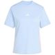 2. adidas Essentials Damen-T-Shirt mit 3 Streifen aus Baumwolle, hellblau KB7119