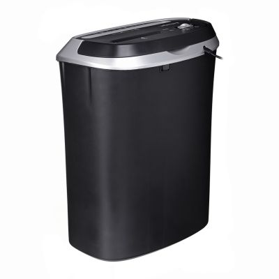 20. Activejet ASH-1201D Aktenvernichter, P-3, 25 l, 5x38 mm Schnipsel, 12 Blatt, schwarz und silber.