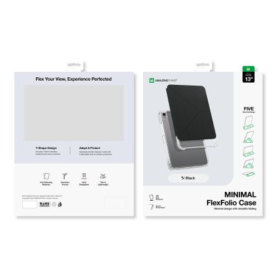 10. AmazingThing Minimalistische Hülle für iPad Air 13" M3/M4 (2025/2026) - Schwarz