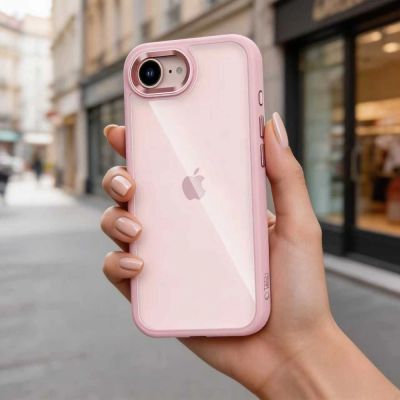 4. Tech-Protect Magmat Hülle für iPhone 16e / 17e – Transparentes Rosa