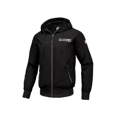 Pit Bull West Coast Athletic Logo Herren-Frühlingsjacke, Schwarz, Übergangsjacke - 52300190000