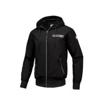 Pit Bull West Coast Athletic Logo Herren-Frühlingsjacke, Schwarz, Übergangsjacke - 52300190000