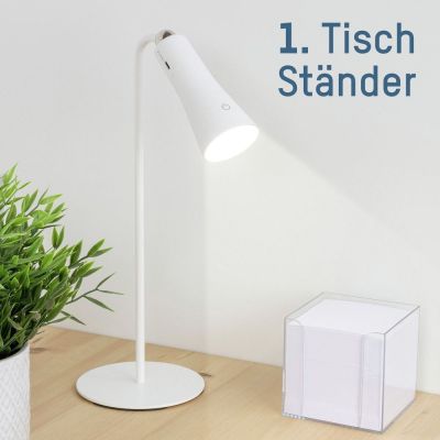 8. Ansmann 1600-0526 Tischleuchte SMD-LED-Modul 2 W SMD-LED Silber, Weiß