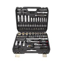 AWTOOLS Schraubenschlüsselsatz, 144-teilig, 1/2" / 1/4", schwarze Linie