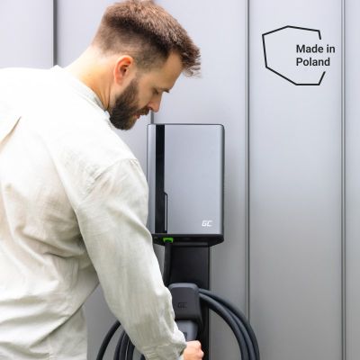 11. Green Cell HabuDen Wanddose 22kW 32A - 7,5m Kabel mit NFC