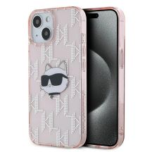Karl Lagerfeld IML Choupette Head & Monogram Hülle für iPhone 13 – Rosa