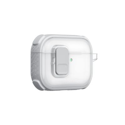 5. AmazingThing Titan Pro Mag Hülle, transparent, für AirPods Pro 3 – Weiß