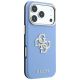 4. Guess Smooth & Big Strass Logo Hülle für iPhone 18 Pro / 17 Pro - Blau