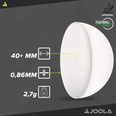 8. JOOLA MAGIC ABS Tischtennisbälle 72 Stück Weiß