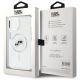 8. Karl Lagerfeld IML Metal Karl&Choupette Head MagSafe Hülle für iPhone 14 - Weiß