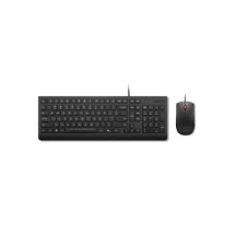 Lenovo Essential Kabelgebundenes Tastatur- und Maus-Set, inklusive Maus, Schwarz
