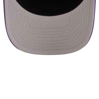 7. New Era 9SEVENTY Los Angeles Lakers NBA Team Lila Stretch Snapback Cap - 60755432