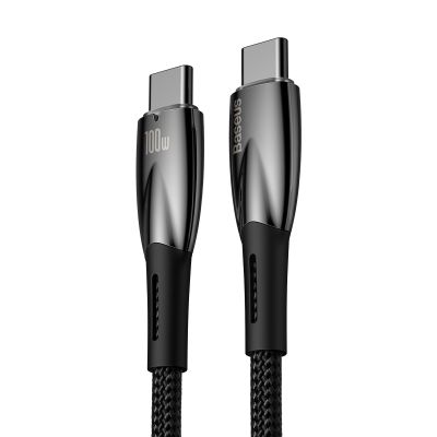 3. Baseus CADH000701 USB-C – USB-C PD-Kabel 100 W 5 A 480 Mbit/s 1 m – Schwarz