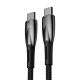 3. Baseus CADH000701 USB-C – USB-C PD-Kabel 100 W 5 A 480 Mbit/s 1 m – Schwarz