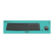 Logitech MK235 920-007931 Membran-Tastatur + Maus-Set (USB 3.0; grau; optisch)