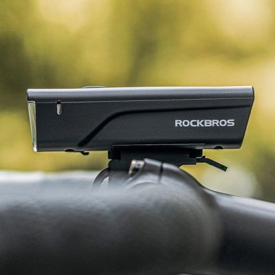 4. Rockbros 24510003001 Fahrrad-Frontlicht 260 lm + USB-C - USB-A Kabel - Schwarz