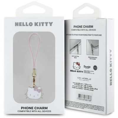 3. Hello Kitty Charm Kittenkopf-Anhänger - Rosa