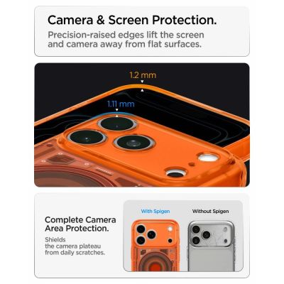 13. Spigen Ultra Hybrid MagSafe Hülle für iPhone 18 Pro Max / 17 Pro Max – Orange