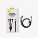 5. Baseus Flash Series II Kabel USB Type C / USB Type A - USB Type C / Lightning / Micro USB 100 W 1,2 m blau (CASS030103)