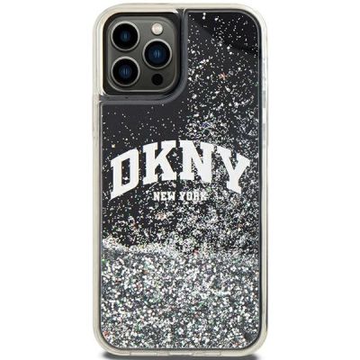 3. DKNY Liquid Glitter Big Logo iPhone 12 Pro/12 Hülle - Schwarz