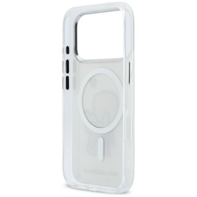 7. Karl Lagerfeld Karl & Choupette MagSafe Back Case für iPhone 17 Pro Max – Transparent