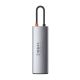 7. Baseus Metal Gleam 8in1 USB-C Hub - USB-C PD 100W 1x HDMI 4K 30Hz 1x SD- und microSD-Kartenleser 3x USB-A 3.2 1xRJ45 - grau