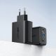 5. Acefast 2in1 Ladegerät GaN 65W USB Typ C / USB, Adapter Adapter HDMI 4K @ 60Hz (Set mit Kabel) weiß (A17 weiß)
