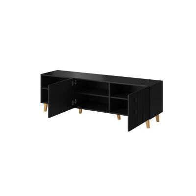 5. TV-Schrank PAFOS 150x40x52 schwarz matt