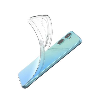 2. Ultra Clear 0,5 mm Hülle für Vivo Y16 / Vivo Y02s dünne Abdeckung transparent