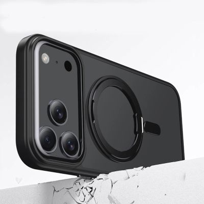 4. Tech-Protect MagRing MagSafe Hülle für iPhone 17 Pro - Mattschwarz