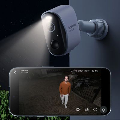 9. Baseus Security N1 2K Außenkamera – Weiß