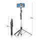 2. Orico SPM190 Selfie-Stick mit Stativ (1/4") für Smartphone-Kameras, 360°-Drehung, Bluetooth 5.2 – Schwarz