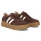 5. Damen-Plateauschuhe aus braunem Leder und Wildleder, Modell Filippo DP6776
