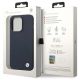 8. Hülle BMW BMHMP14XSILNA iPhone 14 Pro Max 6.7" marineblau/navy Silikon Metall Logo MagSafe