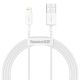 Baseus Superior Kabel USB - Lightning 2,4A 1,5 m Weiß (CALYS-B02)