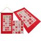 7. Adventskalender 56x87cm Rot