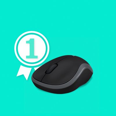 2. Logitech 910-002238 Maus (Optisch; 1000 DPI; Grau)
